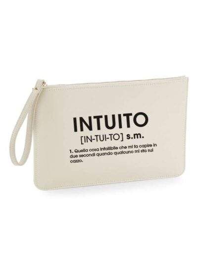 Pochette da donna con la scritta "intuito" - PHTD02