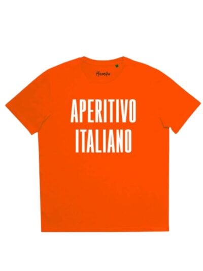 T-shirt uomo More con la scritta "aperitivo italiano" – SMU09