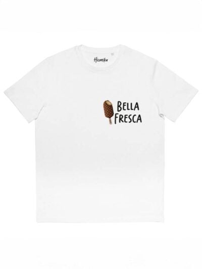 T-shirt donna More con la stampa di un gelato e la scritta "bella fresca" – SMD12