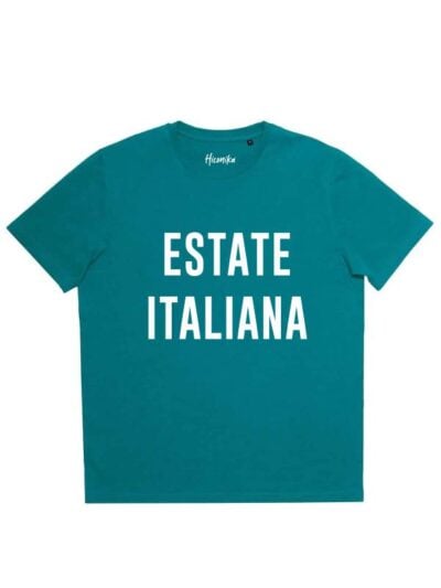 T-shirt donna More con la scritta "estate italiana" – SMD10