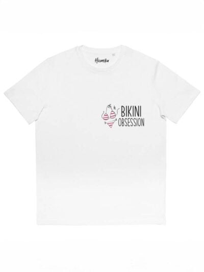 T-shirt donna More con la stampa di un bikini e la scritta "bikini obsession" – SMD20