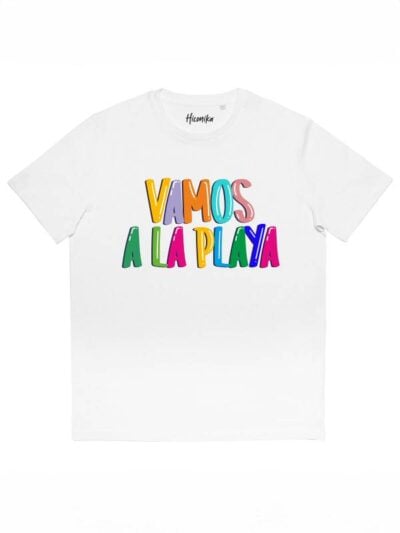 T-shirt donna More con la scritta "vamos a la playa" – SMD25