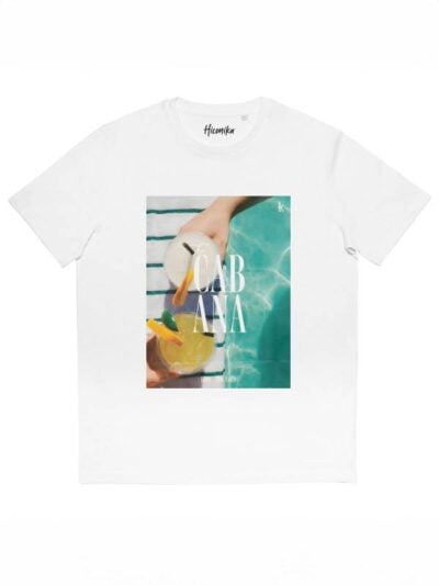 T-shirt donna More con la stampa estiva e la scritta "Cabana" – SMD37