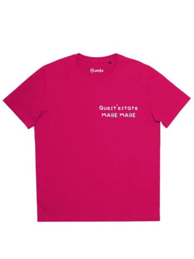 T-shirt donna More con la scritta "quest'estate mare mare (male male)" – SMD17