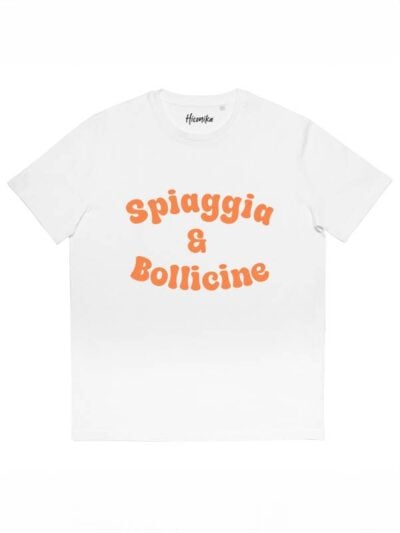T-shirt uomo More con la scritta "spiaggia & bollicine" – SMU04
