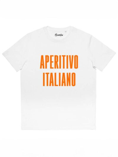 T-shirt uomo More con la scritta "aperitivo italiano" – SMU09
