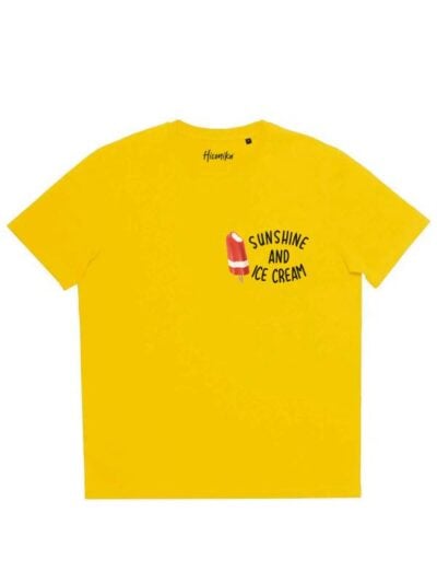 T-shirt uomo More con la stampa di un gelato e la scritta "sunshine and ice cream" – SMU11