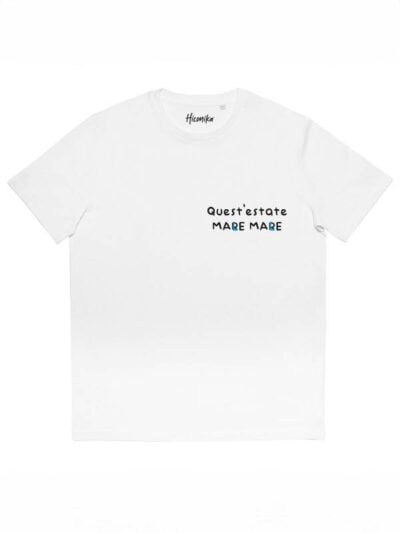 T-shirt uomo More con la scritta "quest'estate mare mare (male male)" – SMU26