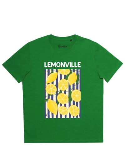 T-shirt uomo More con la stampa dei limoni e la scritta "lemonville" – SMU05
