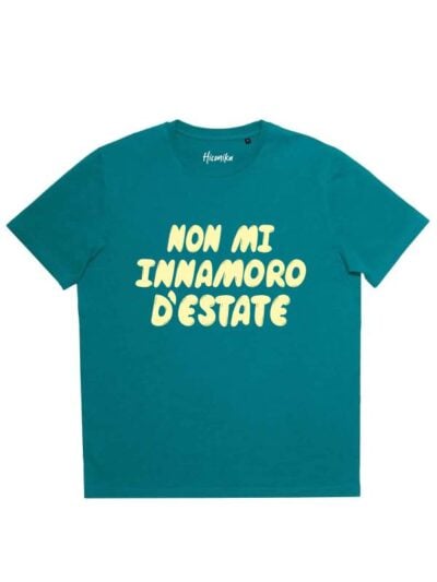 T-shirt uomo More con la scritta "non mi innamoro d'estate" – SMU18
