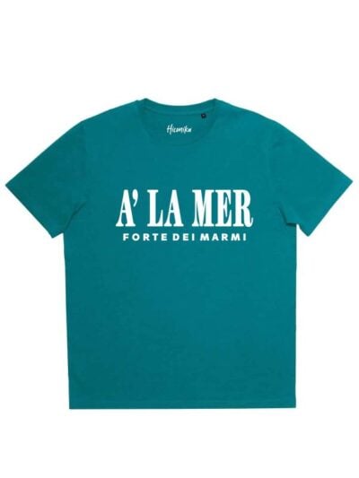 T-shirt uomo More con la scritta "A' la mer, Forte dei marmi" – SMU12
