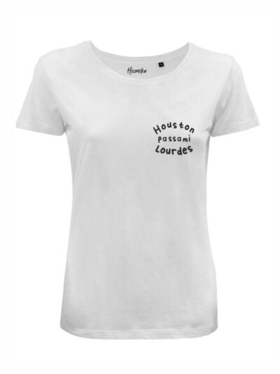 T-shirt donna Lady 2.0 con la scritta “Houston passami Lourdes” – BDD152