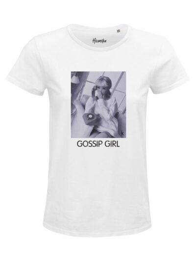 T-Shirt donna Glam con la scritta “Gossip Girl” in glitter – D261