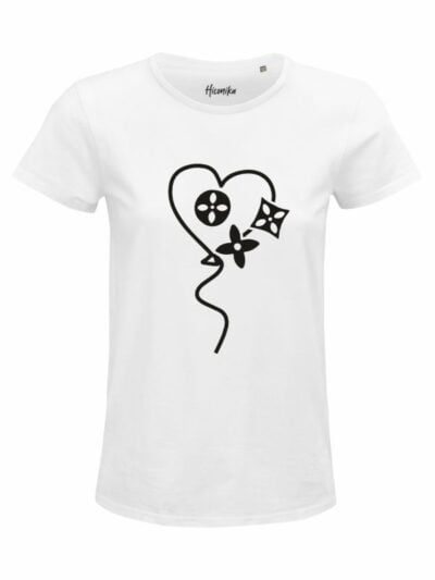 T-Shirt donna Glam con un cuore  – GB032