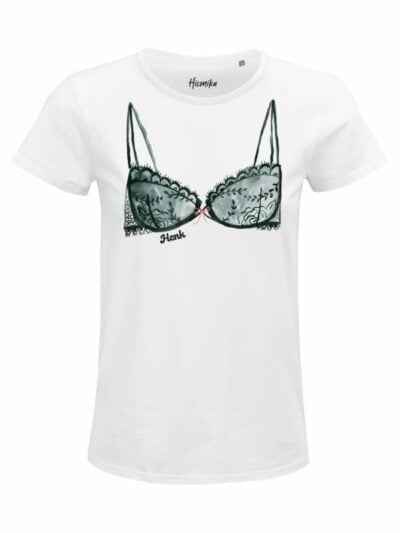 T-Shirt donna Glam con un reggiseno e la scritta “hcnk” – GB052