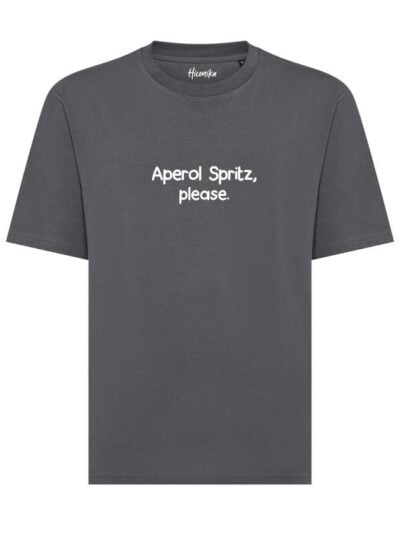 T-shirt uomo Axis con la scritta in patch a rilievo "Aperol Spritz, please" - AXS08