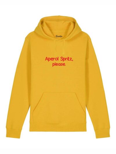 Felpa uomo Echo con la scritta in patch a rilievo "Aperol Spritz, please" - ECH08