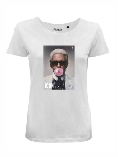T-Shirt donna Lady 2.0 con stampa fashion e la scritta “icon” – LB014