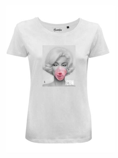 T-Shirt donna Lady 2.0 con Marilyn Monroe e la scritta “icon” – LB025