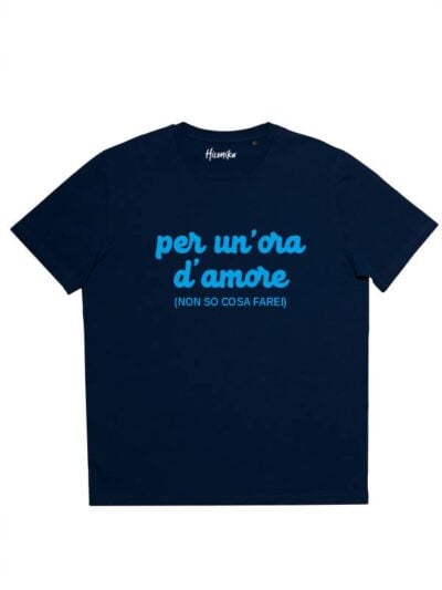 T-shirt uomo Prime con la scritta in patch a rilievo "per un'ora d'amore" - PRM100