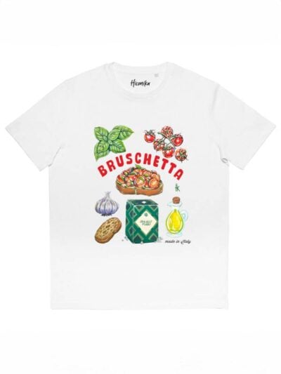 T-shirt uomo Prime con la scritta in patch a rilievo "bruschetta" - PRM111