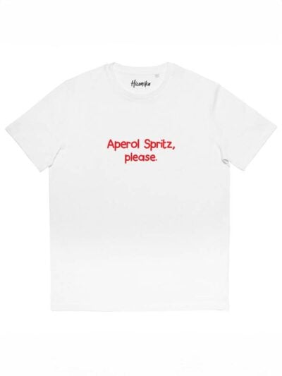 T-shirt uomo Prime con la scritta in patch a rilievo "Aperol Spritz, please" - PRM95