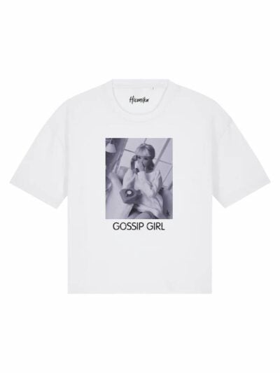 T-Shirt donna Stella con la scritta “Gossip Girl” in glitter – TS004