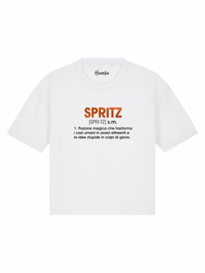 T-Shirt donna Stella con la scritta “Spritz” in reflex – TS013