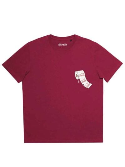 T-shirt uomo Prime con un rotolo di carta igienica e la scritta "la tua opinione" - PRM89
