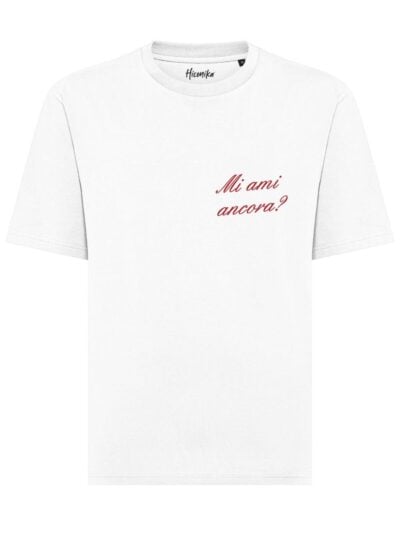 T-shirt unisex Axis con la scritta "Mi ami ancora?" – CU11
