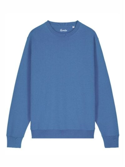 Felpa donna scamosciata leggera Essential Fiamma, senza stampa, bright blue – FFE03