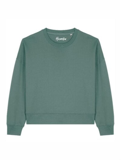 Felpa donna Essential Luna, senza stampa, green bay – FLE02