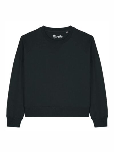 Felpa donna Essential Luna, senza stampa, black – FLE04
