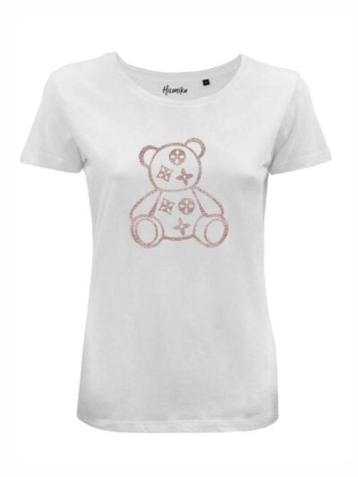T-Shirt donna Lady 2.0 con un orsetto in glitter – LG024