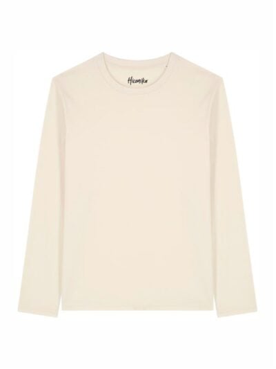 T-shirt Essential Alba manica lunga, senza stampa, natural raw – TAE02