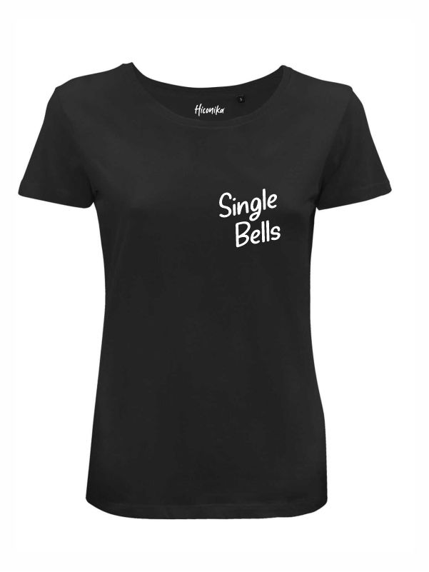 T-shirt donna Lady 2.0 con la scritta in patch a rilievo "single bells" lato cuore - CHD15 - immagine 2