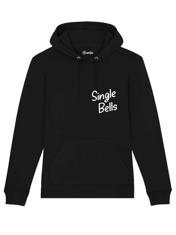 Felpa donna Lisbona con la scritta in patch a rilievo "Single Bells" lato cuore - CHDF15 - immagine 2