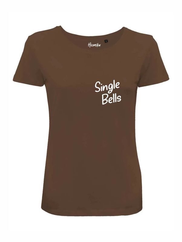 T-shirt donna Lady 2.0 con la scritta in patch a rilievo "single bells" lato cuore - CHD15 - immagine 3