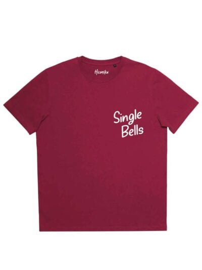 T-shirt uomo Prime con la scritta in patch a rilievo “Single Bells” lato cuore – CHU12