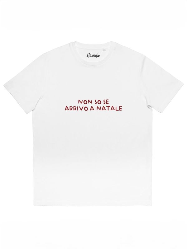 T-shirt uomo Prime con la scritta in patch a rilievo “Non so se arrivo a Natale” – CHU06 - immagine 3