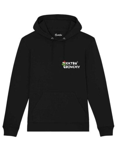 Felpa uomo Lisbona con il Grinch e la scritta "extra grinchy" - CHUF05