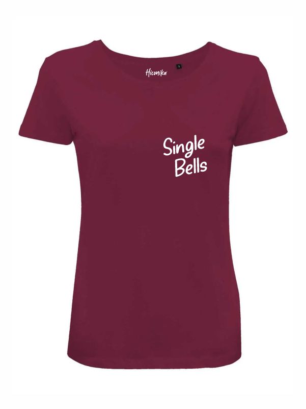 T-shirt donna Lady 2.0 con la scritta in patch a rilievo "single bells" lato cuore - CHD15 - immagine 4