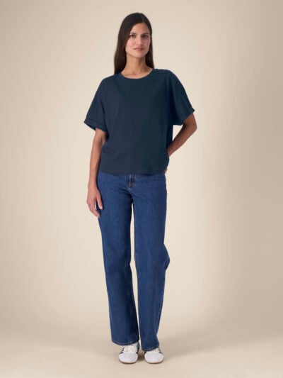 T-shirt donna Essential Collider French Navy – COLLIDER03