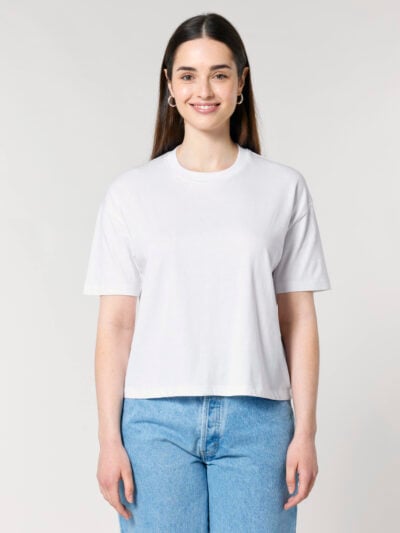 T-Shirt donna Essential Stella senza stampa, white – TSE01