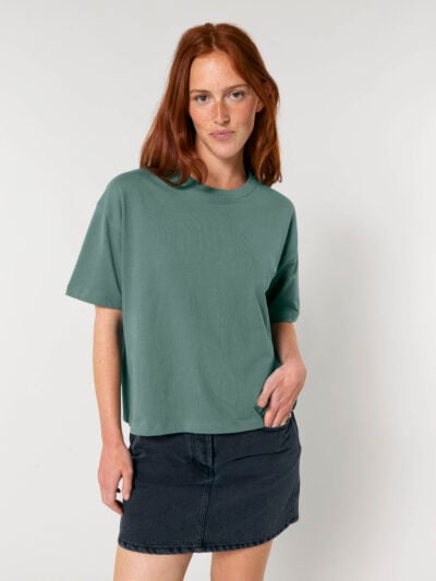T-Shirt donna Essential Stella senza stampa, Green Bay – TSE03