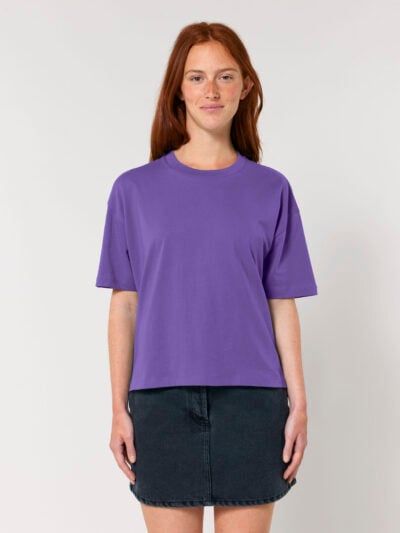 T-Shirt donna Essential Stella senza stampa, Purple Love – TSE06