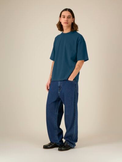 T-shirt uomo Essential Asher Deep Teal senza stampa – ASHER05