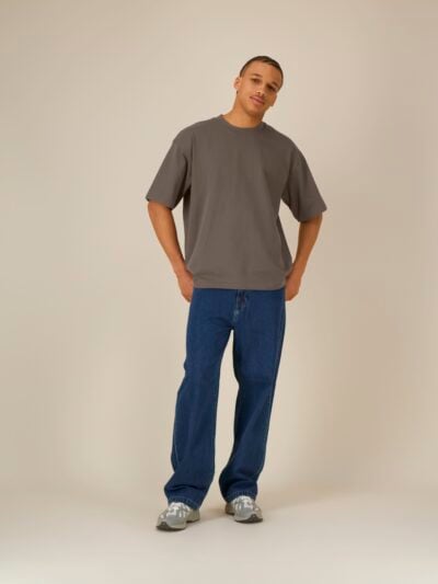 T-shirt uomo Essential Asher Mocha senza stampa – ASHER07