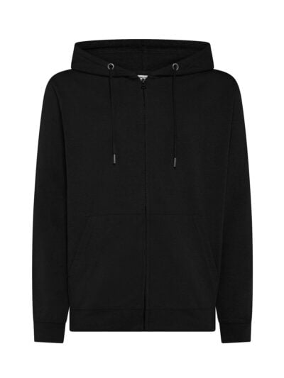 Felpa leggera Unisex Core Zip Black - COREZ01