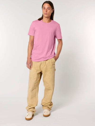 T-shirt uomo Essential Crafter Vintage Bubble Pink senza stampa – CRAFTER05